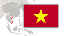vietnam_map_and_flag Map and flag of Vietnam