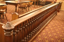 bar in courtroom