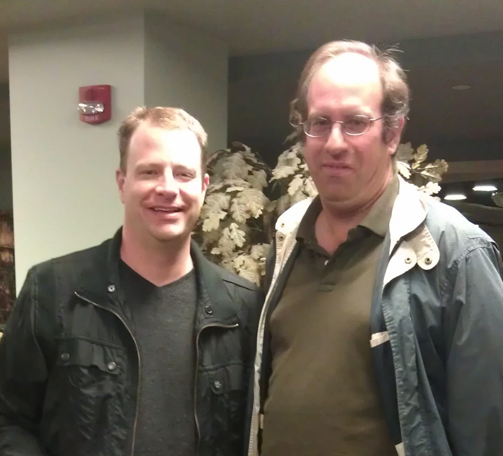 cell phone picture of Eric E Johnson and Eric P Robinson
