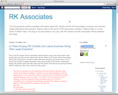 Screengrab of RK Associates blog